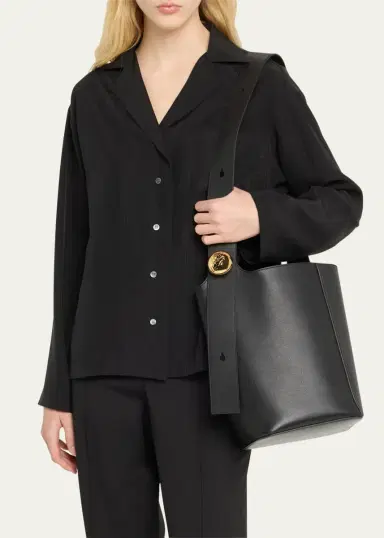 LOEWE Anagram Pebble Leather Bucket Bag | Thumbnail 2