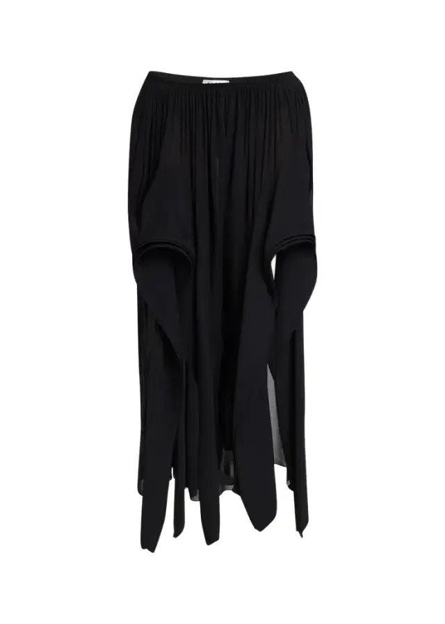 ALAIA Ruffle Slit Pull-On Pants