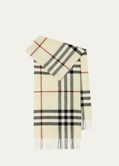 Burberry Giant Check Cashmere Scarf | Thumbnail 3