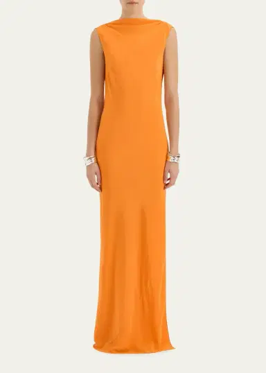 SIR. Isla Cowl-Back Silk Gown | Thumbnail 2 SIR. Isla Cowl-Back Silk Gown | Thumbnail 2