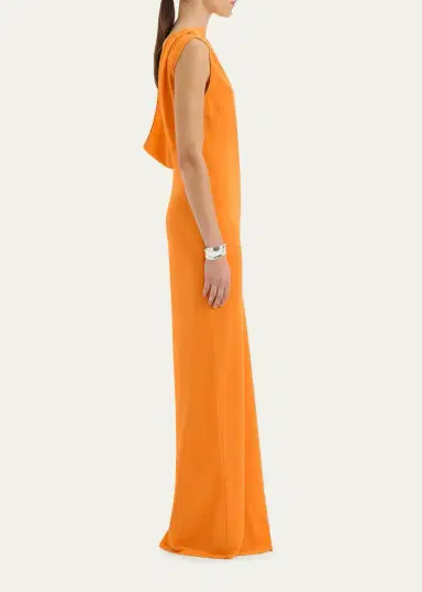 SIR. Isla Cowl-Back Silk Gown | Thumbnail 4 SIR. Isla Cowl-Back Silk Gown | Thumbnail 4