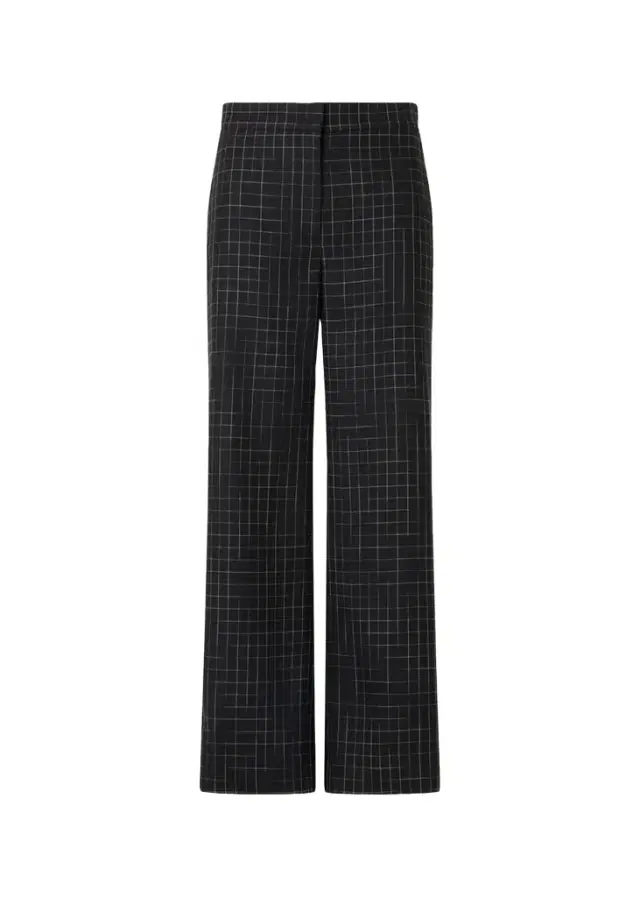 Akris punto High-Rise Check Straight-Leg Ankle Pants