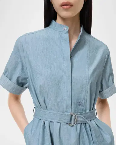 Burberry Jean Denim Belted Dress | Thumbnail 3