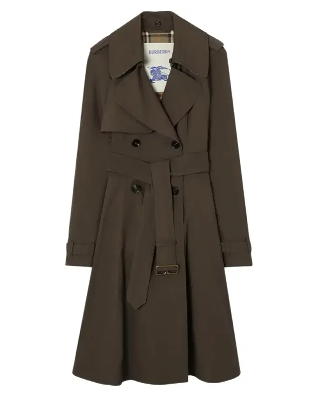 Burberry Pembury Belted A-Line Trench Coat