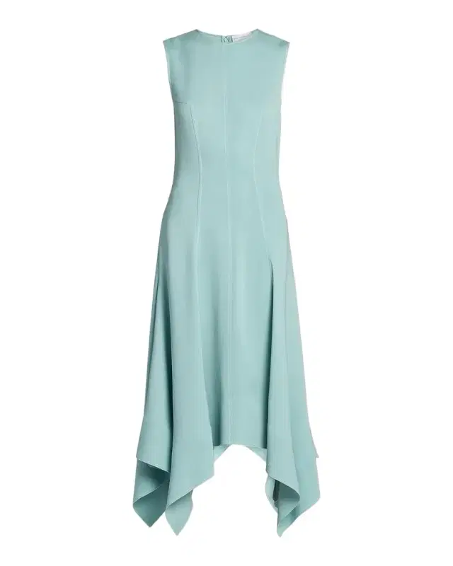 Stella McCartney Sleeveless Paneled Handkerchief Midi Dress