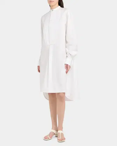 Bottega Veneta Tuxedo-Bib Cotton Poplin Shirtdress | Thumbnail 6 Bottega Veneta Tuxedo-Bib Cotton Poplin Shirtdress | Thumbnail 6