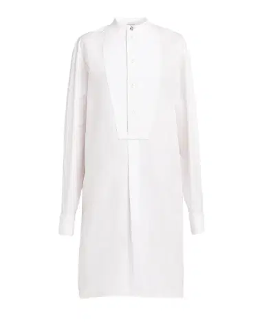 Bottega Veneta Tuxedo-Bib Cotton Poplin Shirtdress | Thumbnail 1 Bottega Veneta Tuxedo-Bib Cotton Poplin Shirtdress | Thumbnail 1