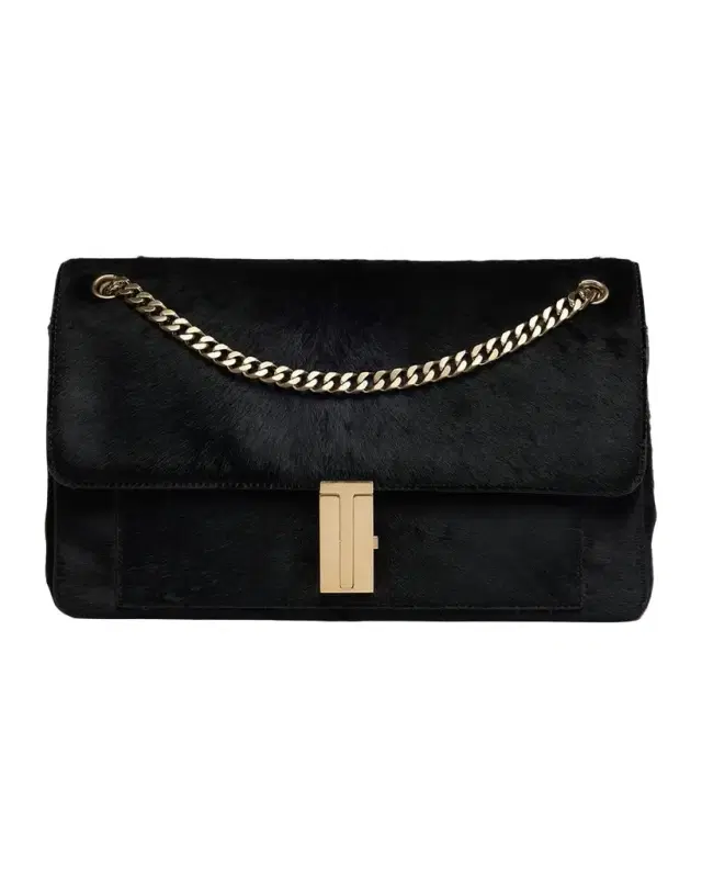 Tom Ford Mia Calf Hair Chain Shoulder Bag