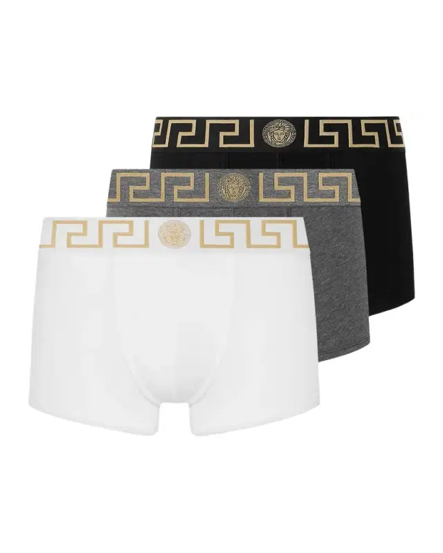 Versace Men's 3-Pack Medusa Jersey Briefs