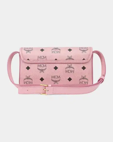 MCM Aren Faux Visetos Leather Wallet-on-Chain | Thumbnail 2