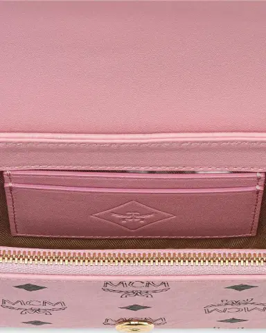 MCM Aren Faux Visetos Leather Wallet-on-Chain | Thumbnail 4