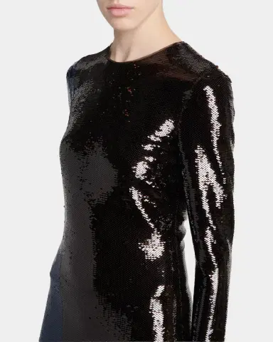 Tom Ford Sequined Long-Sleeve Midi Dress | Thumbnail 5