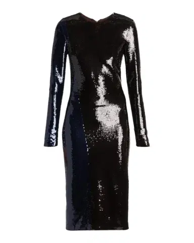 Tom Ford Sequined Long-Sleeve Midi Dress | Thumbnail 1