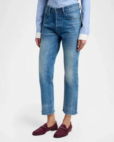 Tom Ford Stonewashed Cropped Denim Jeans | Thumbnail 3