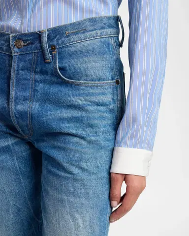 Tom Ford Stonewashed Cropped Denim Jeans | Thumbnail 4