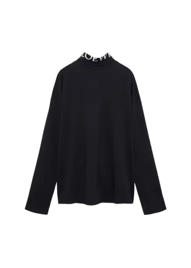 Loewe Men's Stretch Cotton Logo Turtleneck Sweater | Thumbnail 1