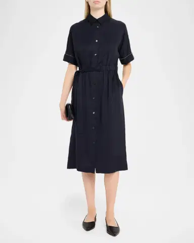PESERICO Chain-Trim Midi Shirtdress | Thumbnail 2 PESERICO Chain-Trim Midi Shirtdress | Thumbnail 2