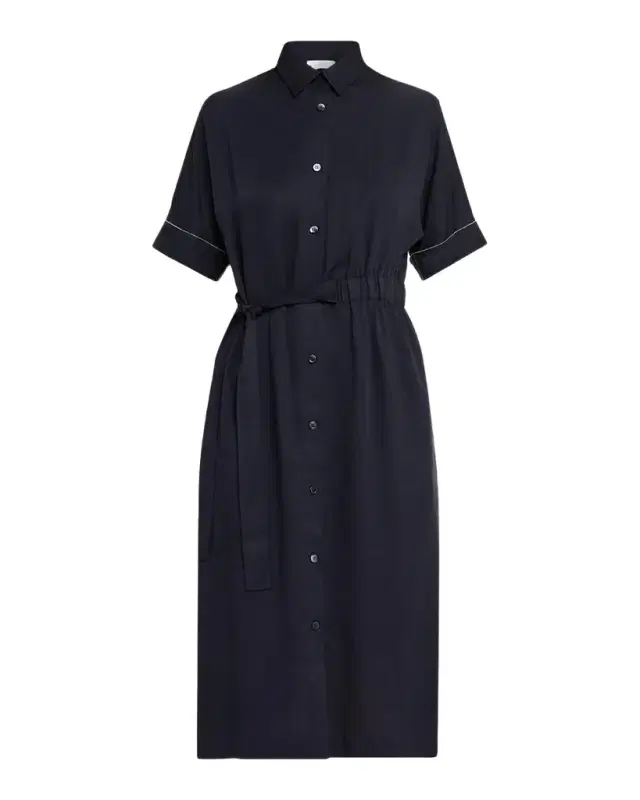 PESERICO Chain-Trim Midi Shirtdress