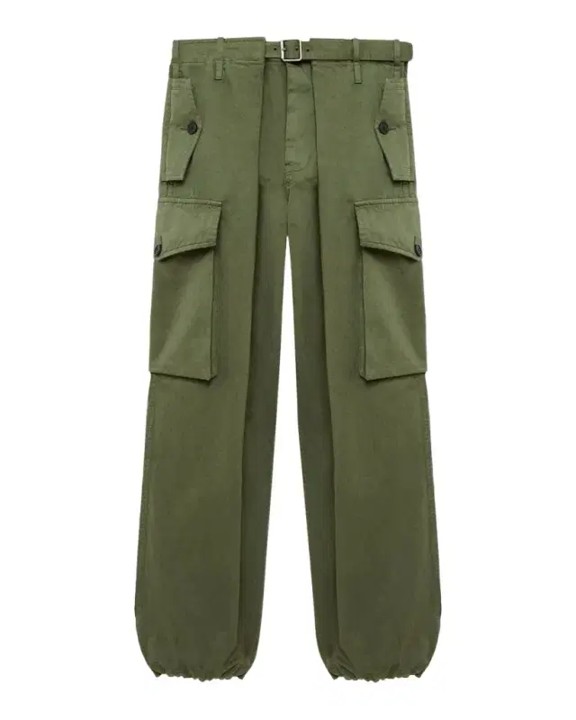 LOEWE Pleated Straight-Leg Cargo Trousers
