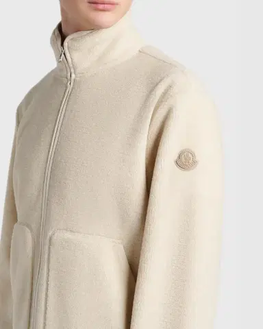 Moncler Men's Fleece Stand Collar Full-Zip Cardigan | Thumbnail 5 Moncler Men's Fleece Stand Collar Full-Zip Cardigan | Thumbnail 5