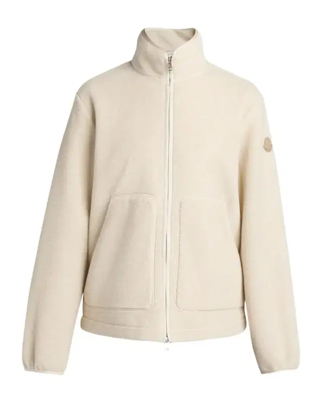 Moncler Men's Fleece Stand Collar Full-Zip Cardigan