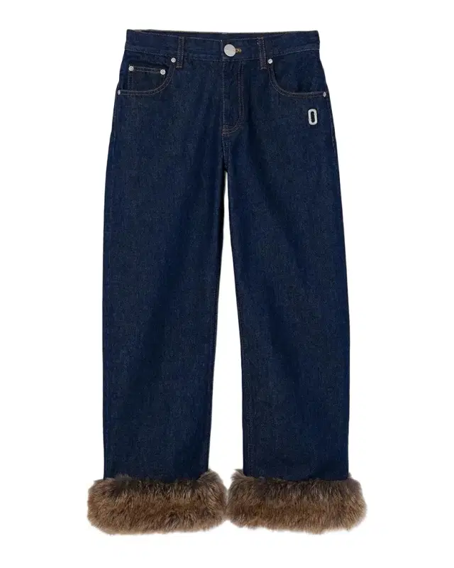 Marc Jacobs Faux-Fur-Trimmed Crop Jeans