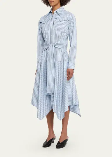 3.1 Phillip Lim Striped Handkerchief Midi Shirtdress | Thumbnail 4 3.1 Phillip Lim Striped Handkerchief Midi Shirtdress | Thumbnail 4