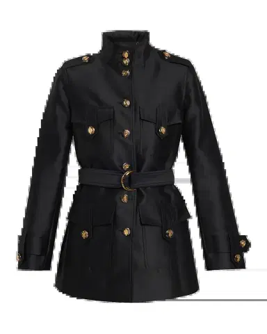 Zimmermann Valiant Utility Wool-Silk Belted Coat | Thumbnail 2