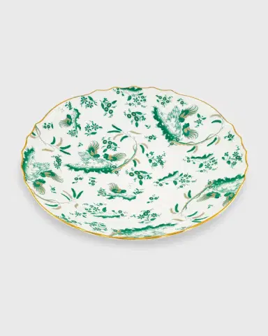 GINORI 1735 Oro di Doccia Large Round Platter, Giada | Thumbnail 2