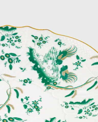 GINORI 1735 Oro di Doccia Large Round Platter, Giada | Thumbnail 3