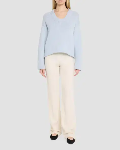 Loulou de Saison Derry Cashmere Scoop-Neck Sweater | Thumbnail 2 Loulou de Saison Derry Cashmere Scoop-Neck Sweater | Thumbnail 2