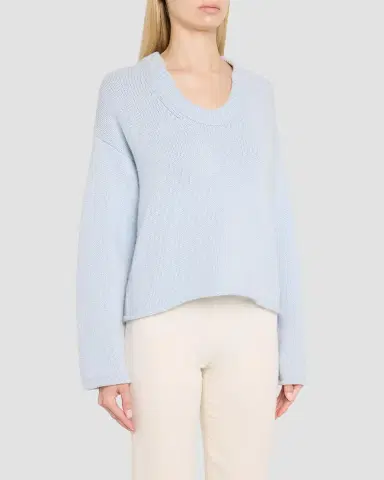 Loulou de Saison Derry Cashmere Scoop-Neck Sweater | Thumbnail 4 Loulou de Saison Derry Cashmere Scoop-Neck Sweater | Thumbnail 4