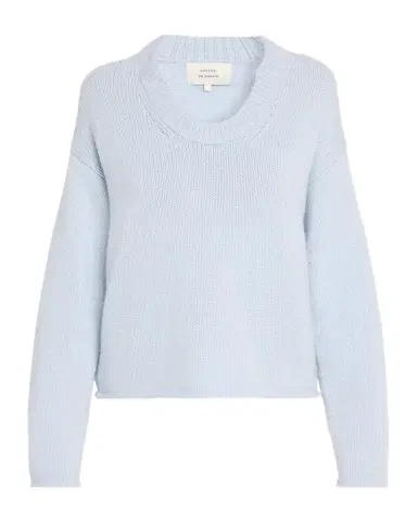 Loulou de Saison Derry Cashmere Scoop-Neck Sweater | Thumbnail 1 Loulou de Saison Derry Cashmere Scoop-Neck Sweater | Thumbnail 1