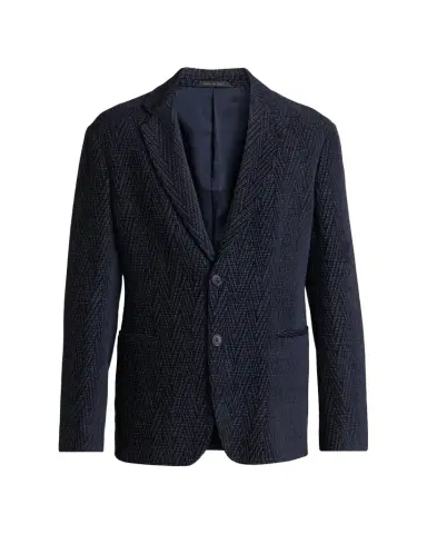Giorgio Armani Men's Chevron Jacquard Single-Breasted Sport Coat | Thumbnail 1