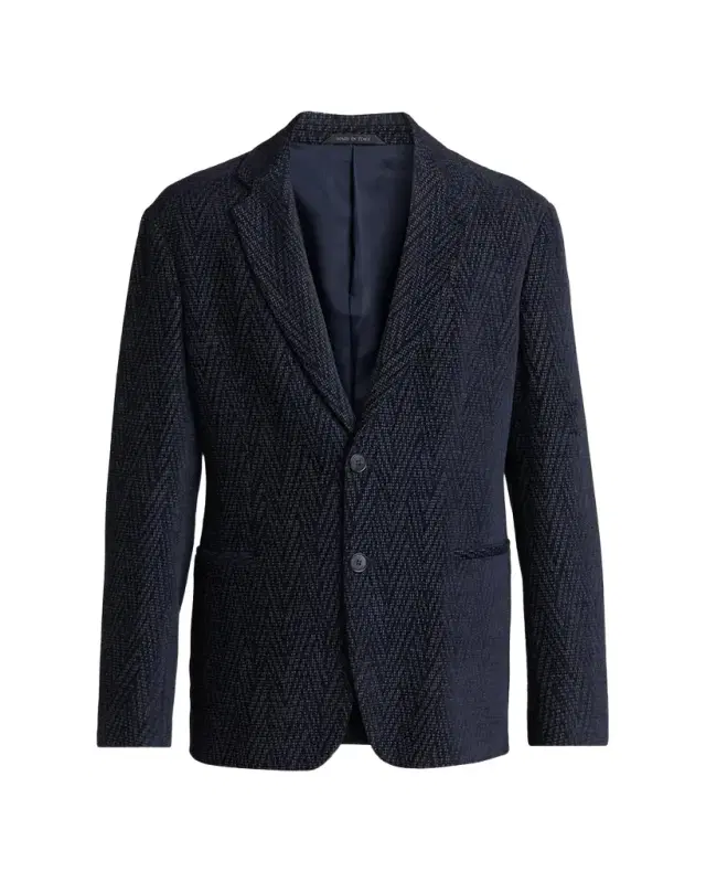 Giorgio Armani Men's Chevron Jacquard Single-Breasted Sport Coat