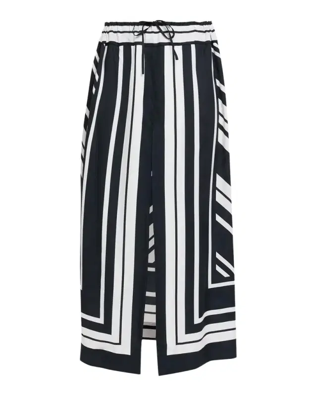 Brandon Maxwell Jameson A-Line Viscose Skirt