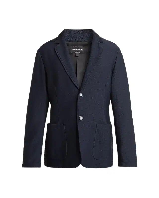 Men's Seersucker Single-Breasted Sport Coat