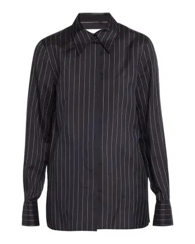 Lafayette 148 New York Pinstripe Button-Front Blouse | Thumbnail 1