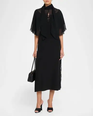 All Three Chloe Chiffon Cape | Thumbnail 2