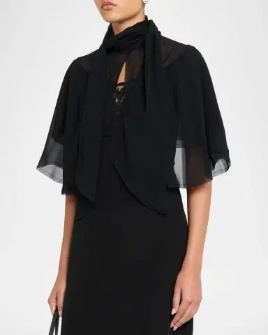 All Three Chloe Chiffon Cape | Thumbnail 4