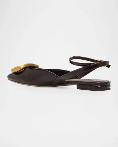 Marc Jacobs The Pop J Marc Leather Slingback Flats | Thumbnail 2