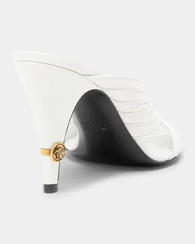 Versace Jeans Couture Medusa 90MM Leather Mules | Thumbnail 2