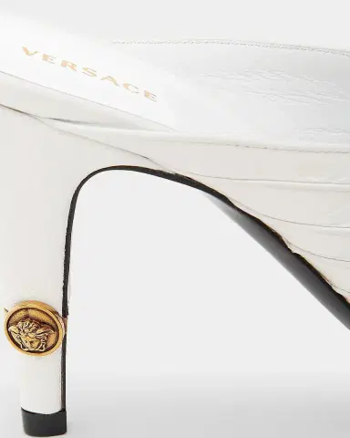 Versace Jeans Couture Medusa 90MM Leather Mules | Thumbnail 3