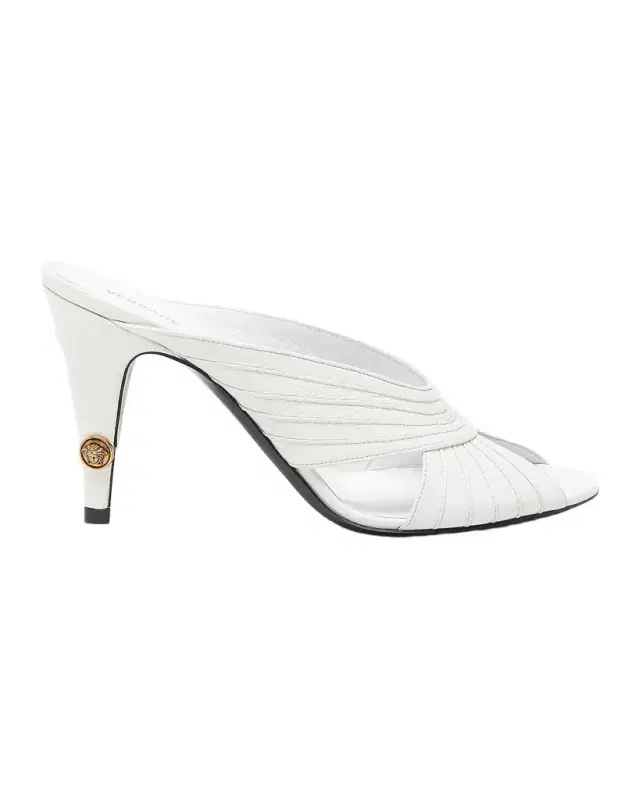 Versace Jeans Couture Medusa 90MM Leather Mules