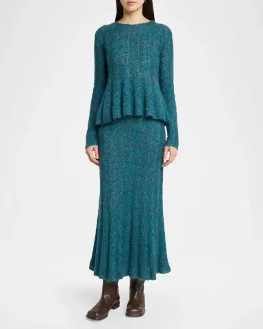 Proenza Schouler Joelle Wide-Rib Ankle Skirt | Thumbnail 2