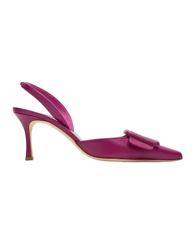 Manolo Blahnik Maysli 70MM Slingback Pumps