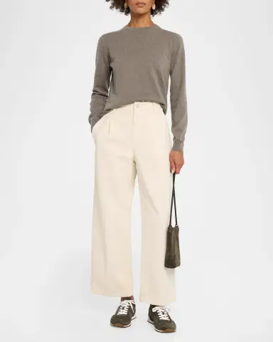 Brunello Cucinelli Cashmere Fitted Crewneck Sweater | Thumbnail 2