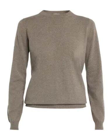 Brunello Cucinelli Cashmere Fitted Crewneck Sweater | Thumbnail 1