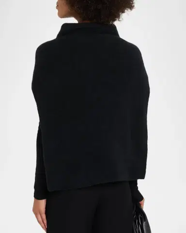 Eileen Fisher Mock-Neck Boucle Knit Poncho | Thumbnail 3