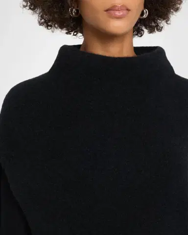 Eileen Fisher Mock-Neck Boucle Knit Poncho | Thumbnail 5